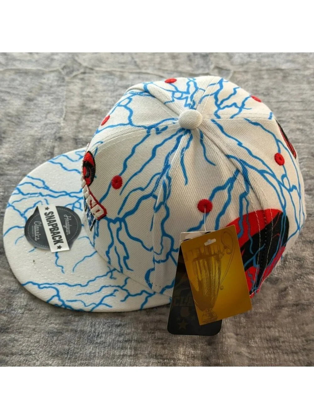 Thundercats Headgear Classics Lion-O Panthro Snapback Hat White Blue Red